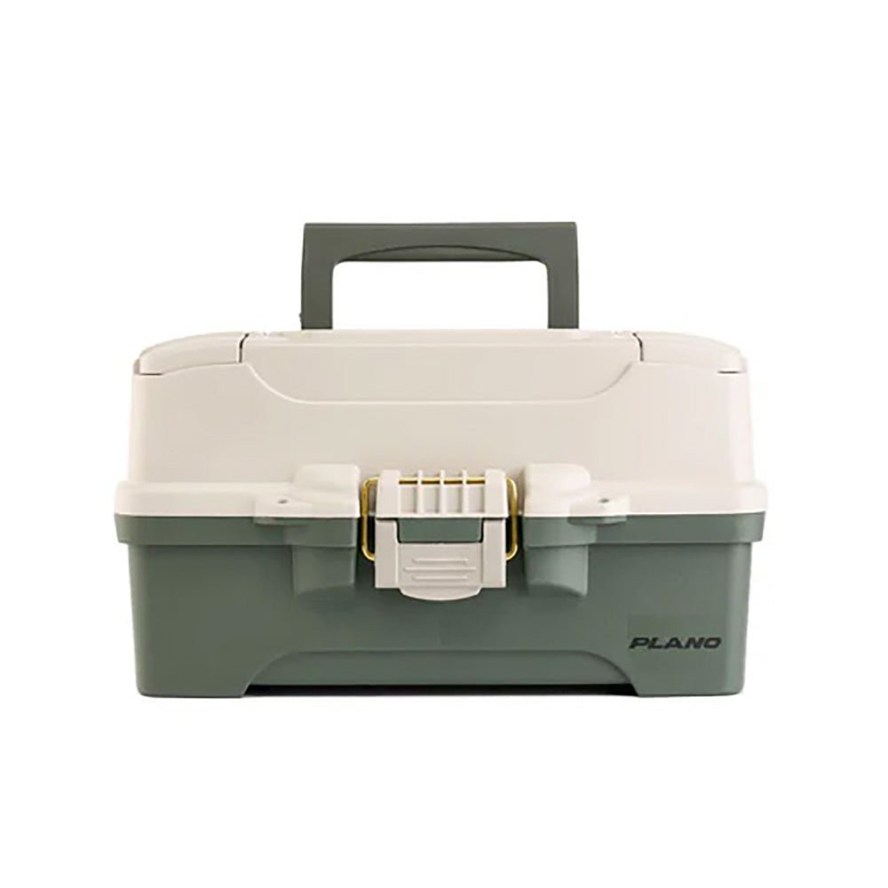 Plano Two - Tray Tackle Box - Green/Tan [P000404] - Houseboatparts.com