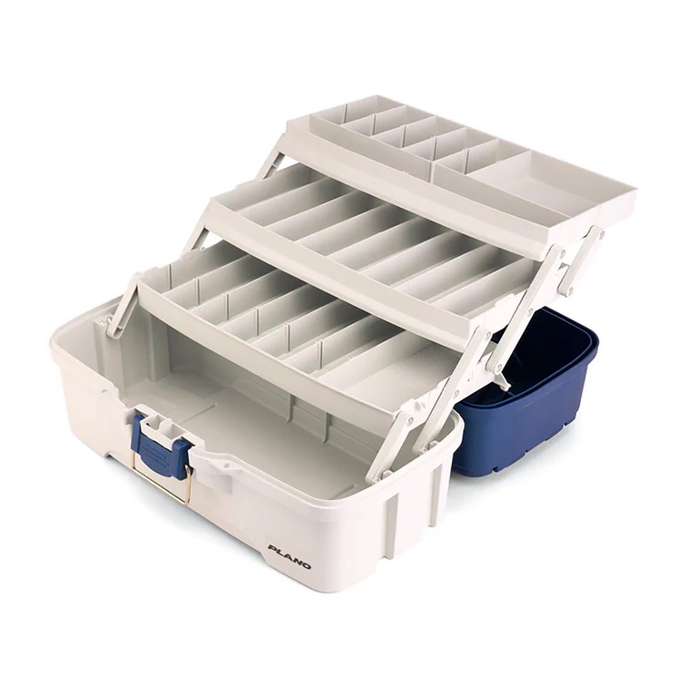 Plano Three - Tray Tackle Box - Blue/White [P000405] - Houseboatparts.com