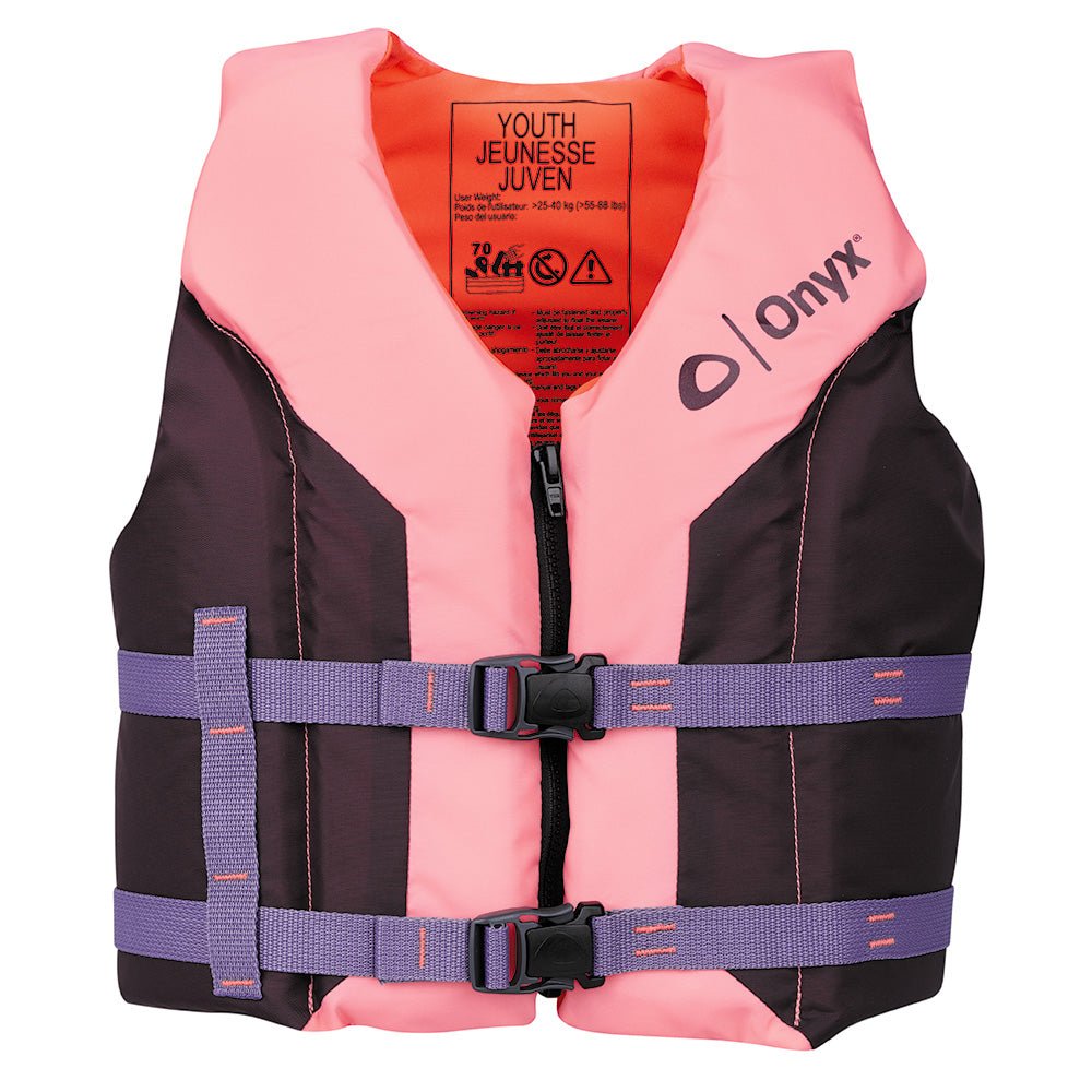 Onyx Shoal All Adventure Youth Life Jacket - Pink [121000 - 105 - 002 - 26] - Houseboatparts.com