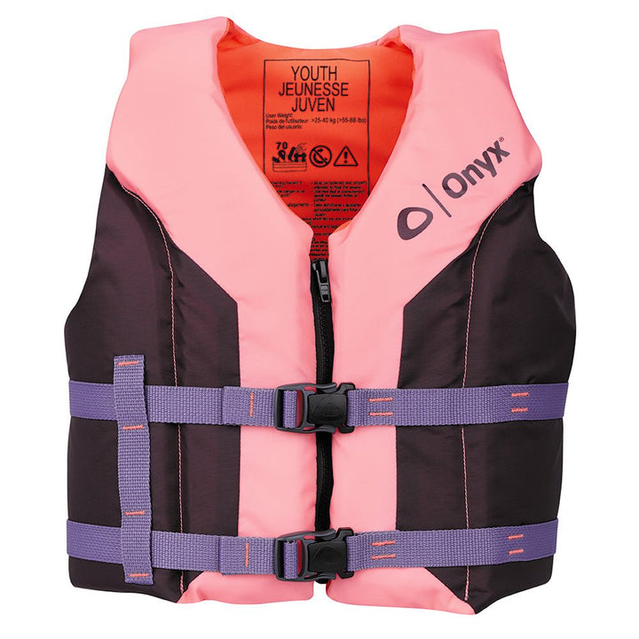 Onyx Shoal All Adventure Youth Life Jacket - Pink [121000 - 105 - 002 - 26] - Houseboatparts.com