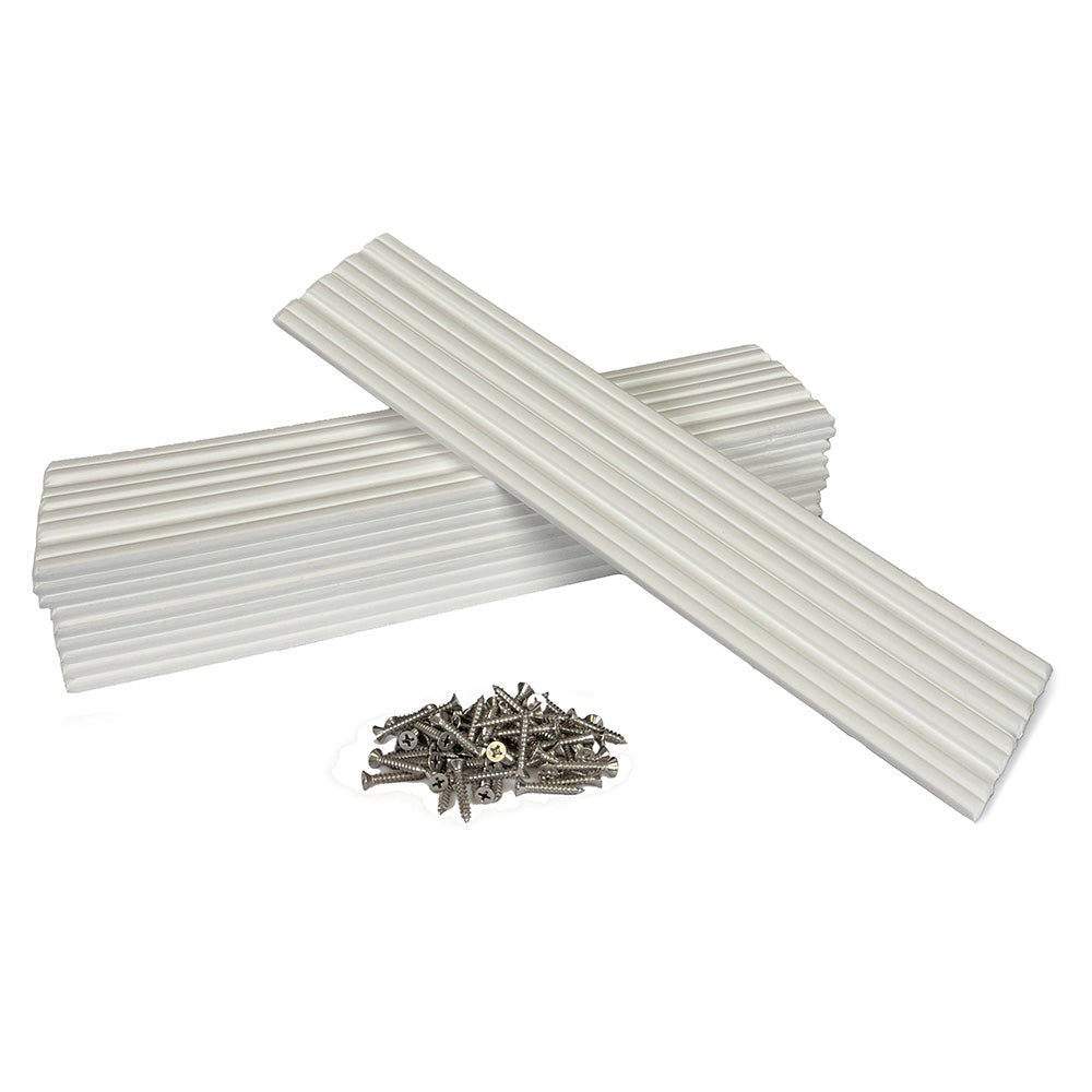 Caliber Marine Slides 3"x15" White *10 - Pack [23011] - Houseboatparts.com