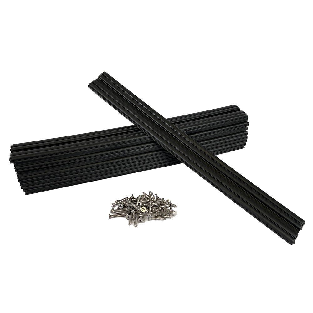 Caliber Marine Slides 1.5"x15" Black *10 - Pack [23030] - Houseboatparts.com