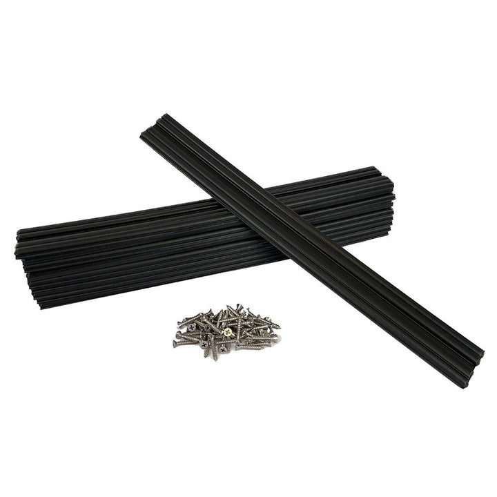 Caliber Marine Slides 1.5"x15" Black *10 - Pack [23030] - Houseboatparts.com