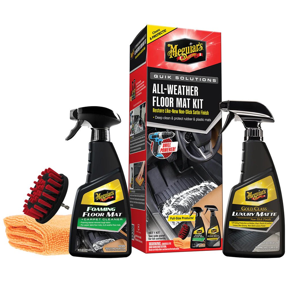 Meguiar's Quik Solutions All - Weather Floor Mat Kit [G55267] - Houseboatparts.com