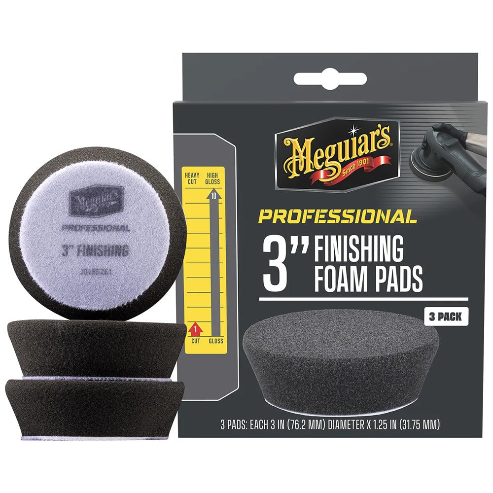 Meguiar's Professional 3" Finishing Foam Pads *3 - Pack [M3FFP3] - Houseboatparts.com