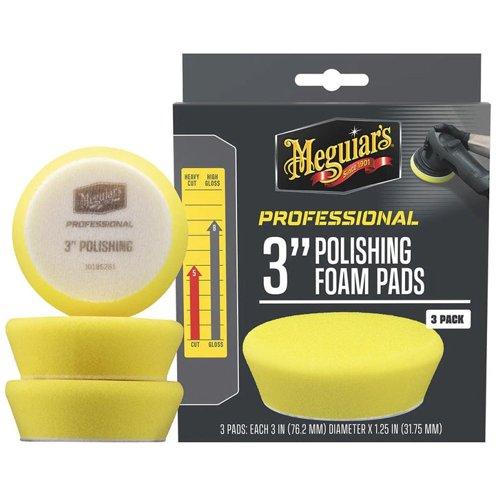 Meguiar's Professional 3" Polishing Foam Pads *3 - Pack [M3PFP3] - Houseboatparts.com
