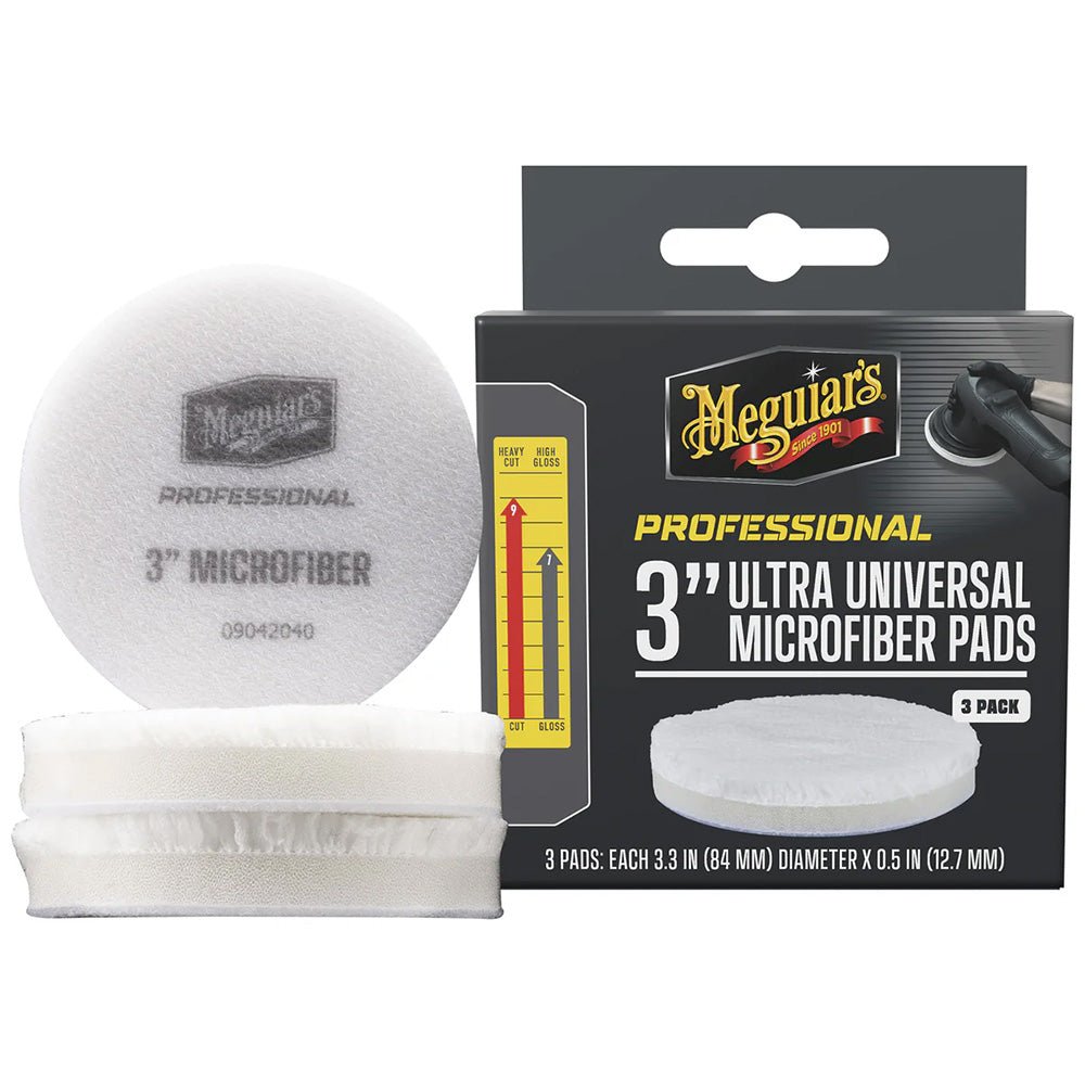 Meguiar's Professional 3" Ultra Universal Microfiber Pads *3 - Pack [M3MFP3] - Houseboatparts.com