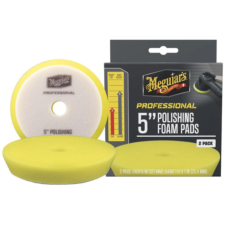 Meguiar's Professional 5" Polishing Foam Pads *2 - Pack [M5PFP2] - Houseboatparts.com