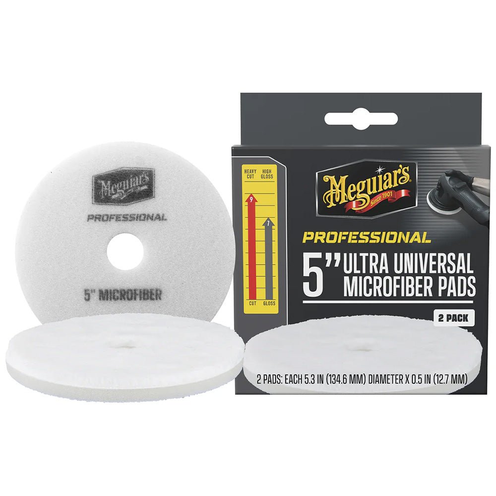 Meguiar's Professional 5" Ultra Universal Microfiber Pads *2 - Pack [M5MFP2] - Houseboatparts.com