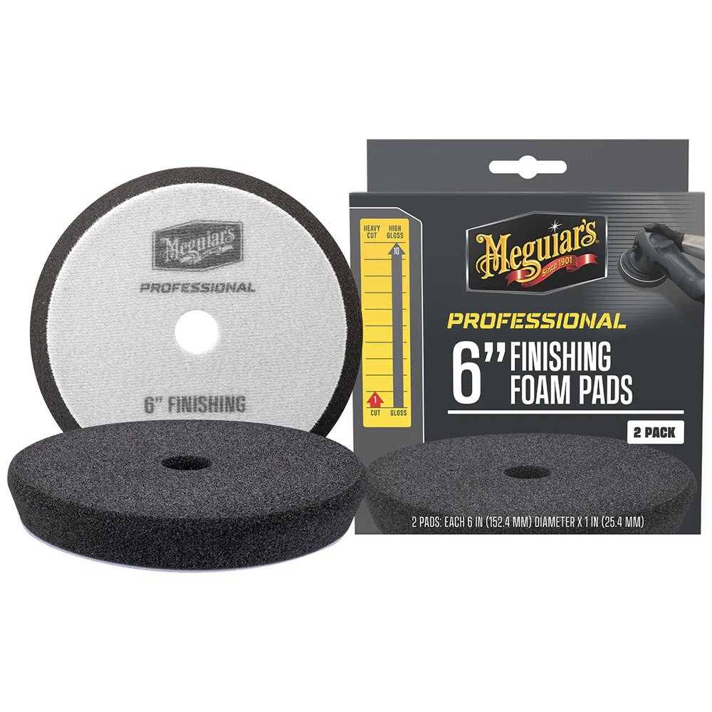 Meguiar's Professional 6" Foam Finishing Pads *2 - Pack [M6FFP2] - Houseboatparts.com