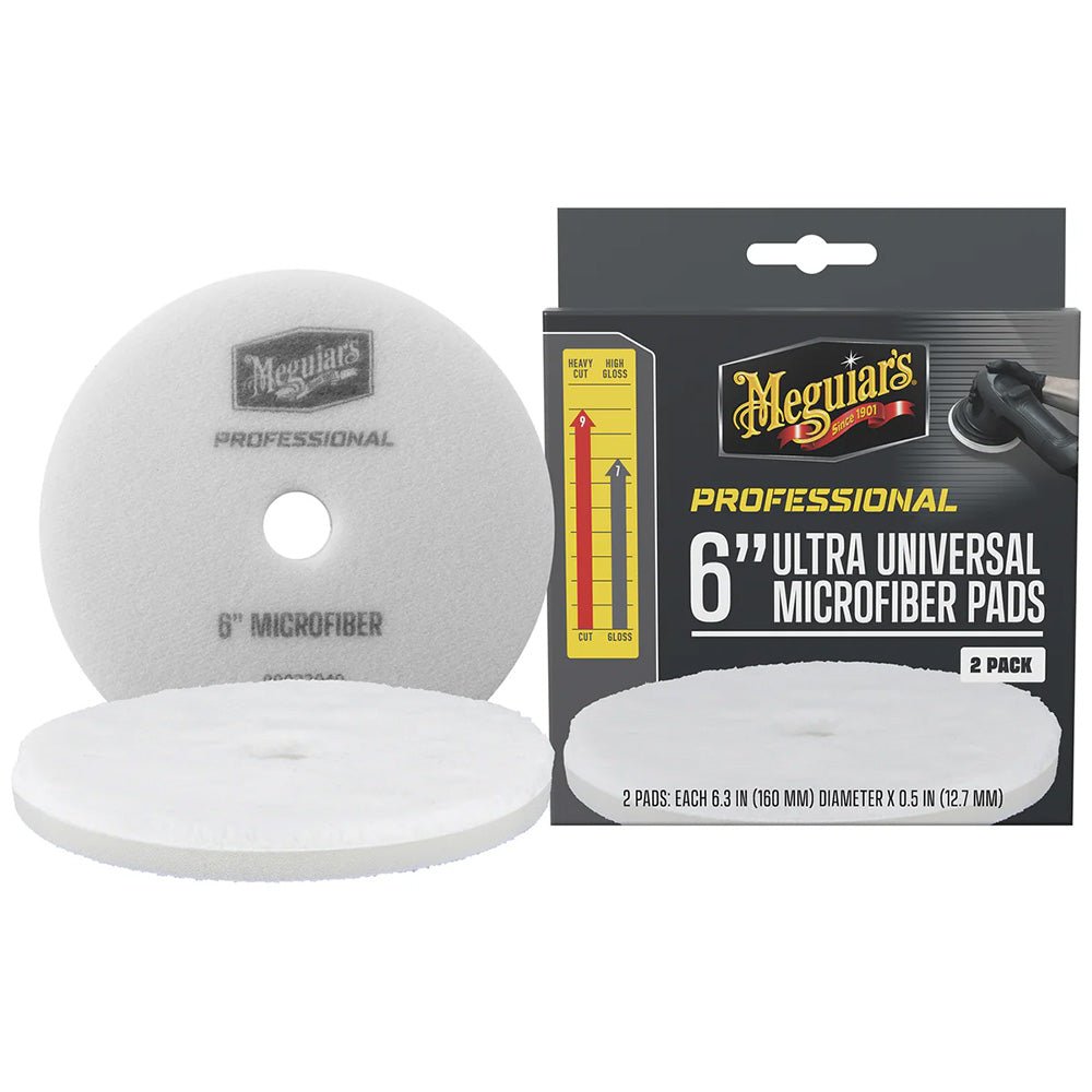 Meguiar's Professional 6" Ultra Universal Microfiber Pads *2 - Pack [M6MFP2] - Houseboatparts.com