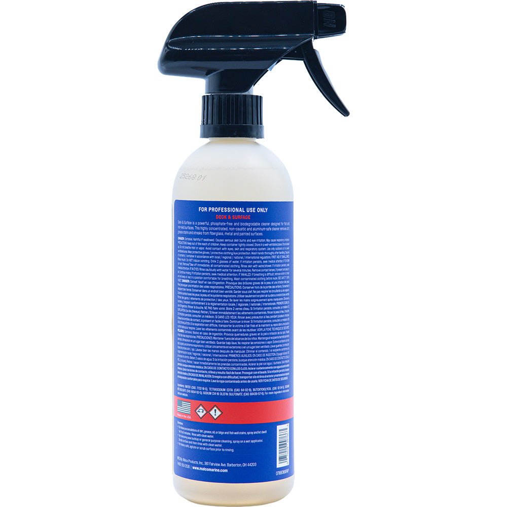 Malco Deck Surface Spray All Purpose Cleaner - 16oz [166016] - Houseboatparts.com