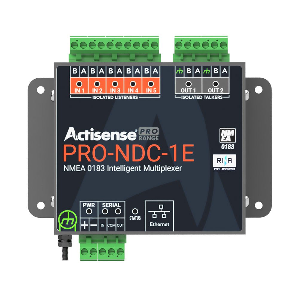 Actisense Pro NMEA 0183 Multiplexer - 5 Inputs 2 ISO - Drive Outputs, Ethernet Serial Connections [PRO - NDC - 1E] - Houseboatparts.com