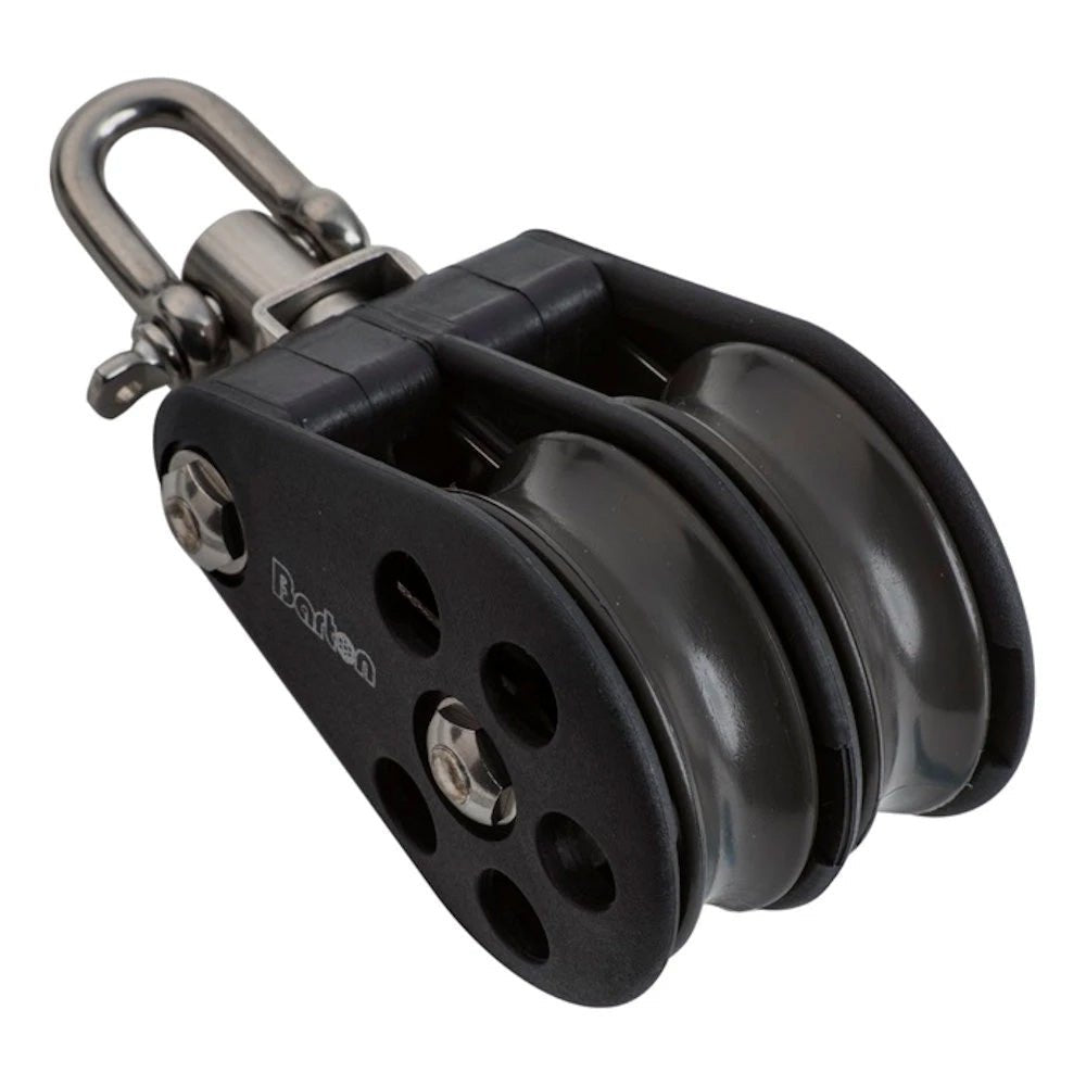 Barton Size 5 54mm Plain Bearing Pulley Block Double Block Swivel [N05230] - Houseboatparts.com