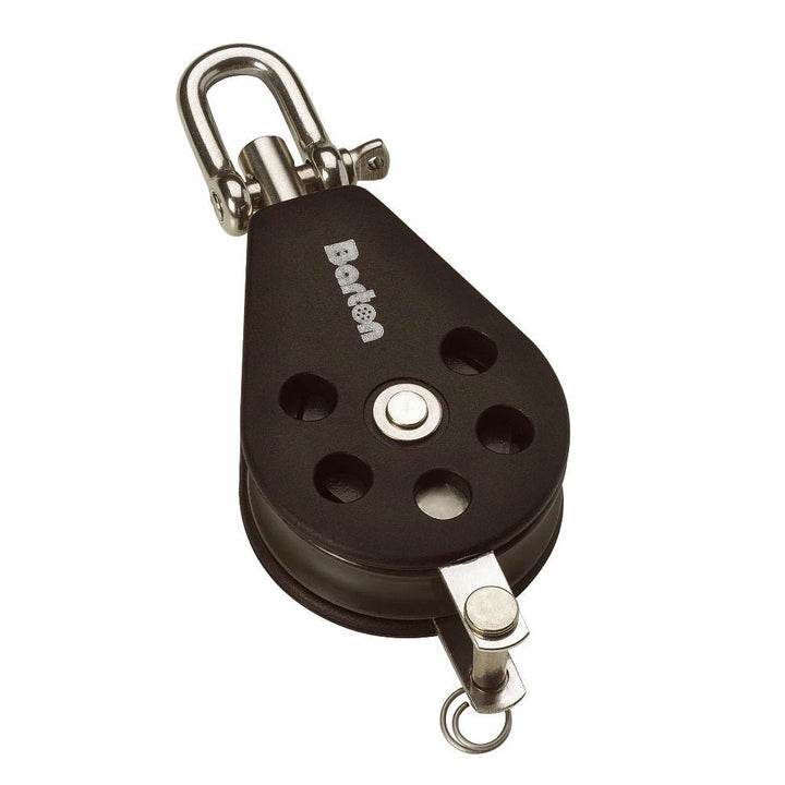 Barton Size 2 35mm Plain Bearing Pulley Block Single Swivel Becket [N02131] - Houseboatparts.com
