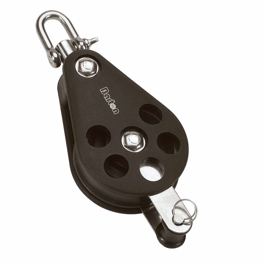 Barton Size 5 54mm Plain Bearing Pulley Block Single Swivel Becket [N05131] - Houseboatparts.com
