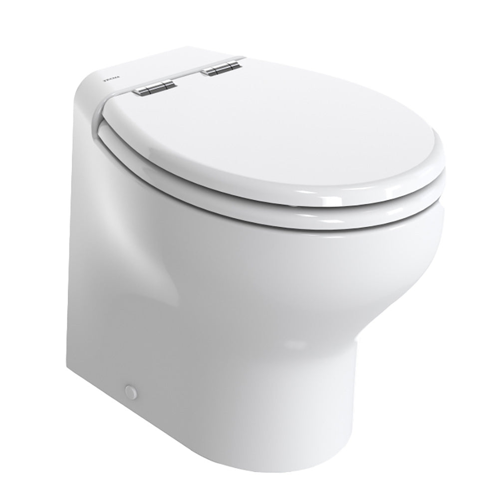 Thetford Silence Plus 2G w/Wood Polyester Soft Close Seat Standard Solenoid - High, White - 12V [T - S2G012NW/D00C00] - Houseboatparts.com