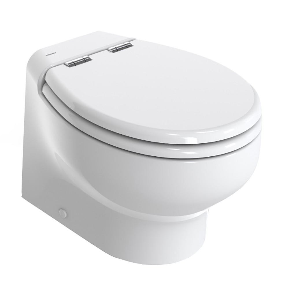 Thetford Silence Plus 2G w/Wood Polyester Soft Close Seat Standard Solenoid - Short, White - 12V [T - S2G012DW/D00C00] - Houseboatparts.com