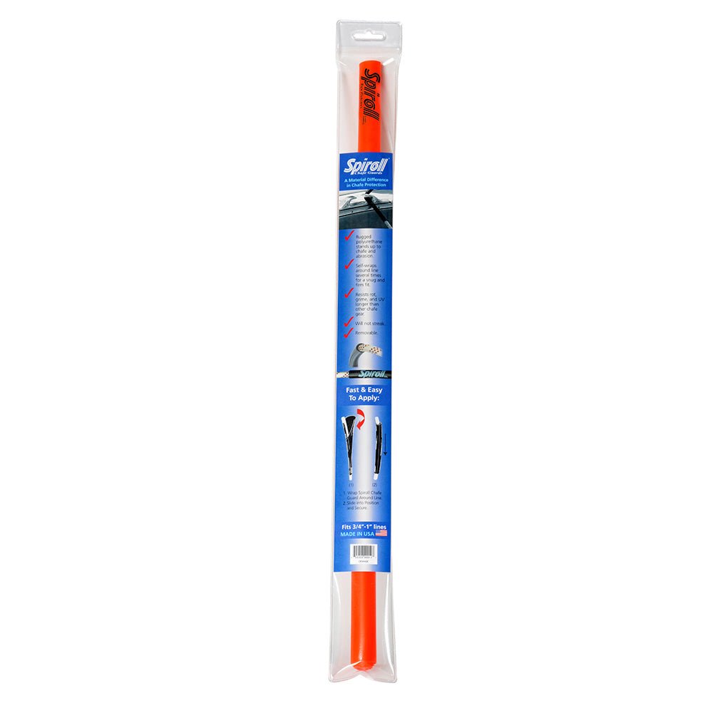 Spiroll Chafe Guard Orange for Lines up to 3/4" - 1" Diameter [SPL - 24 - O - CG] - Houseboatparts.com