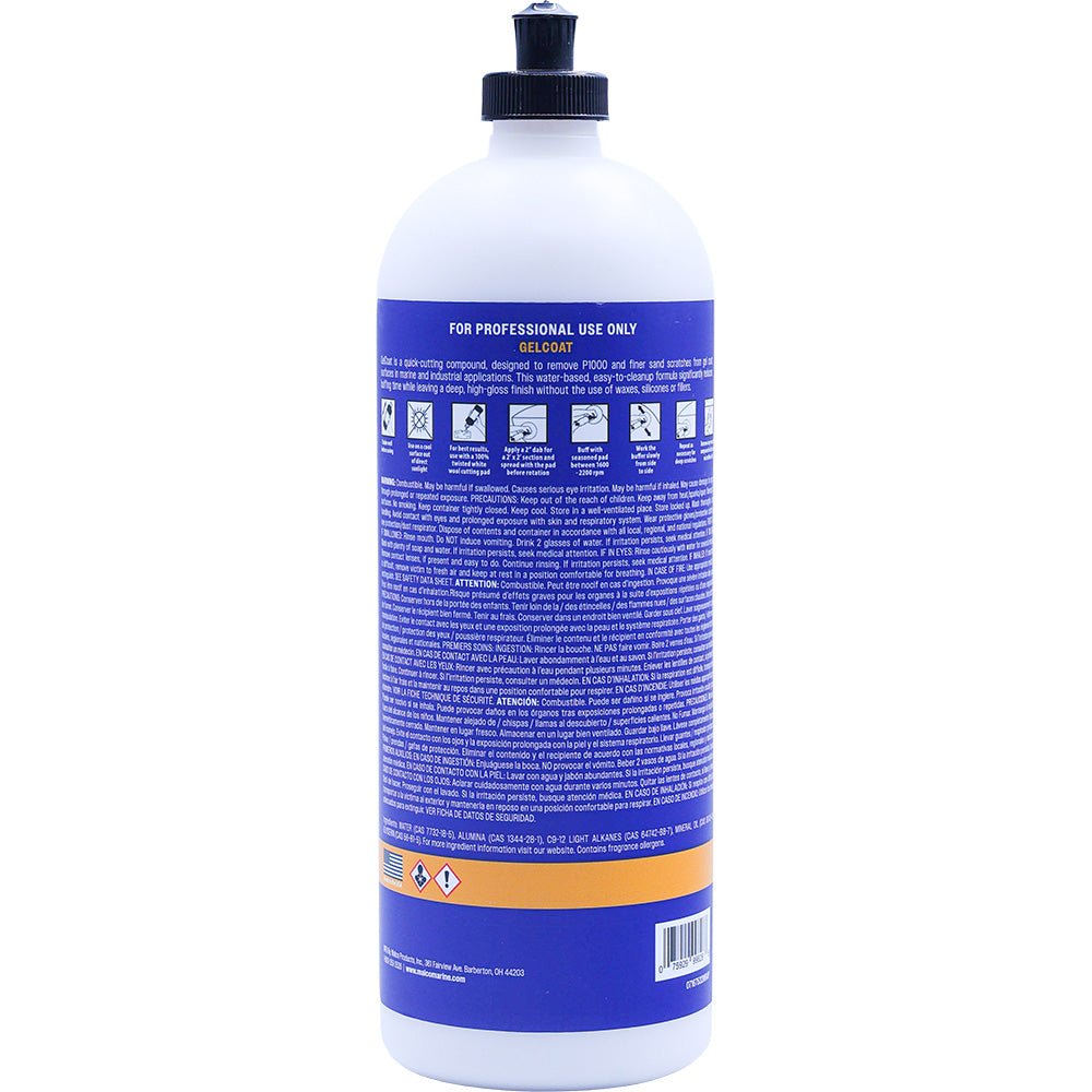 Malco Gel Coat Compound - 32oz [167532] - Houseboatparts.com