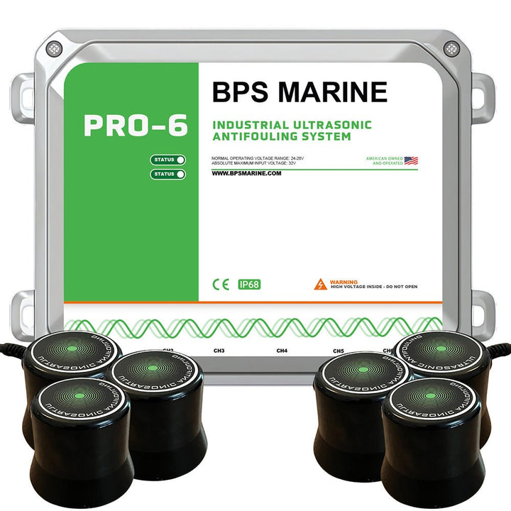 BPS Marine PRO - 6 6 - Transducer Ultrasonic Antifouling System - 24VDC [24V - PRO - 6] - Houseboatparts.com