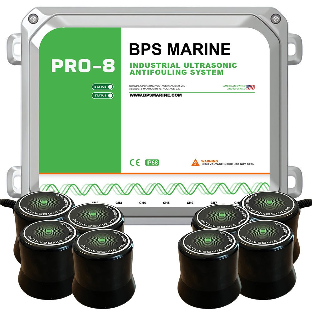 BPS Marine PRO - 8 8 - Transducer Ultrasonic Antifouling System - 24VDC [24V - PRO - 8] - Houseboatparts.com