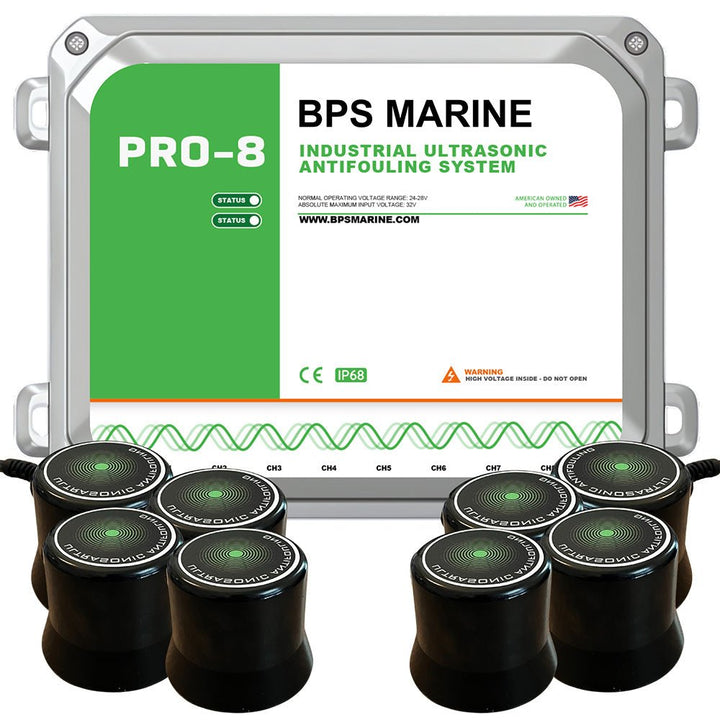 BPS Marine PRO - 8 8 - Transducer Ultrasonic Antifouling System - 24VDC [24V - PRO - 8] - Houseboatparts.com