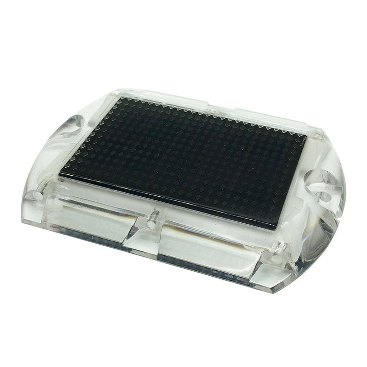 Hydro Glow 3.5" x 4.5" Rectangular LED Ultra Thin Solar Pathway Dock Light 2000K - Amber [S1A] - Houseboatparts.com