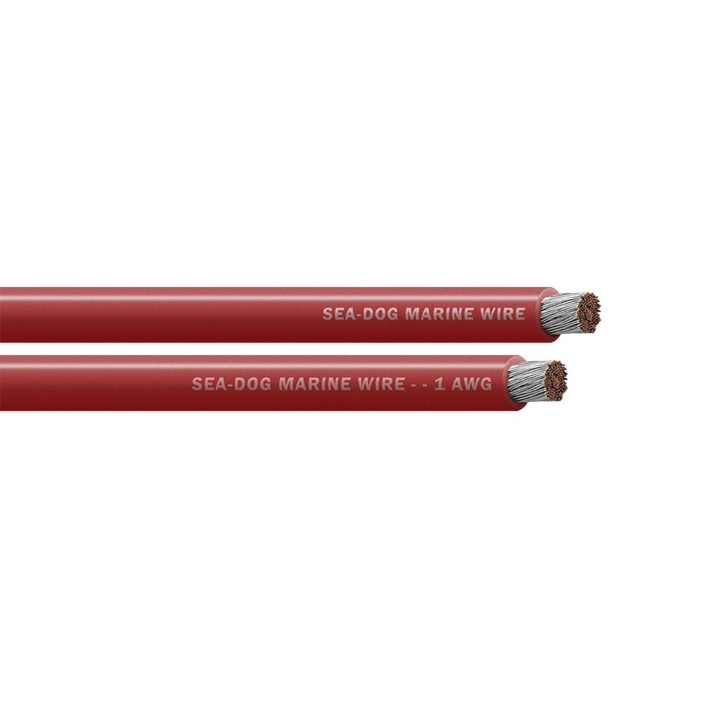 Sea - Dog 1 AWG Red Battery Cable - 50' [8001021] - Houseboatparts.com