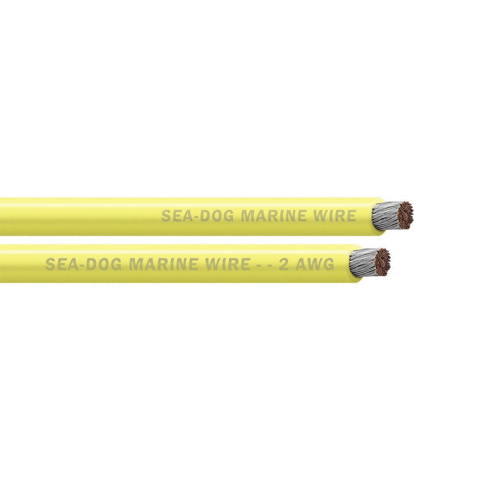 Sea - Dog 2 AWG Yellow Battery Cable - 100' [8002032] - Houseboatparts.com