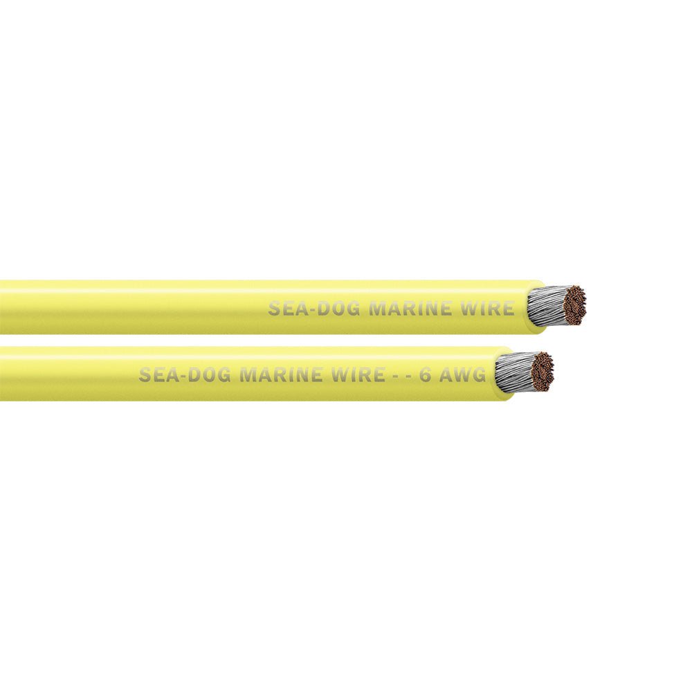 Sea - Dog 6 AWG Yellow Battery Cable - 100' [8006032] - Houseboatparts.com
