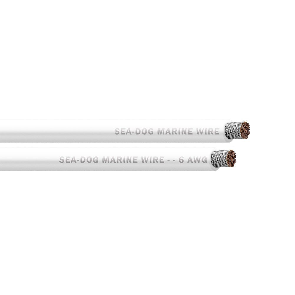 Sea - Dog 6 AWG White Battery Cable - 500' [8006057] - Houseboatparts.com