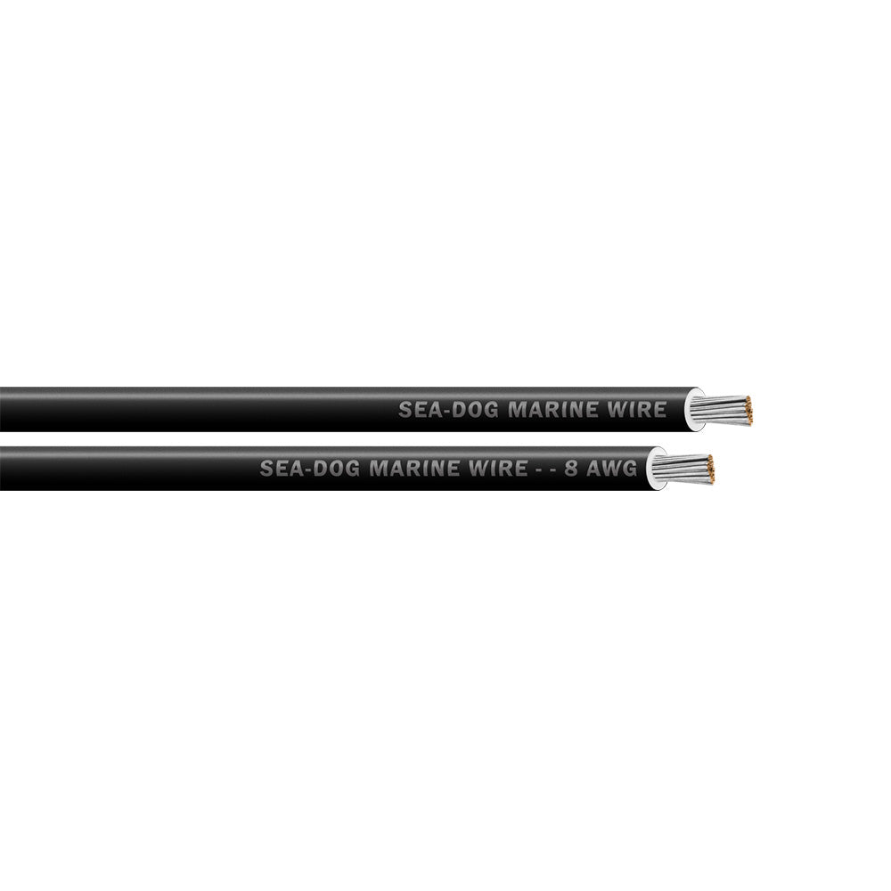 Sea - Dog 8 AWG Black Primary Wire - 25' [8008010] - Houseboatparts.com