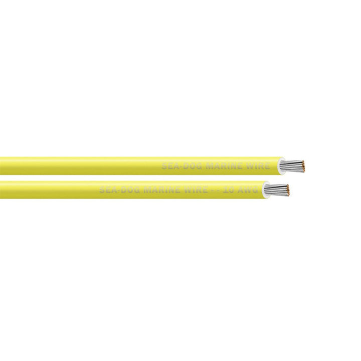 Sea - Dog 10 AWG Yellow Primary Wire - 25' [8010030] - Houseboatparts.com