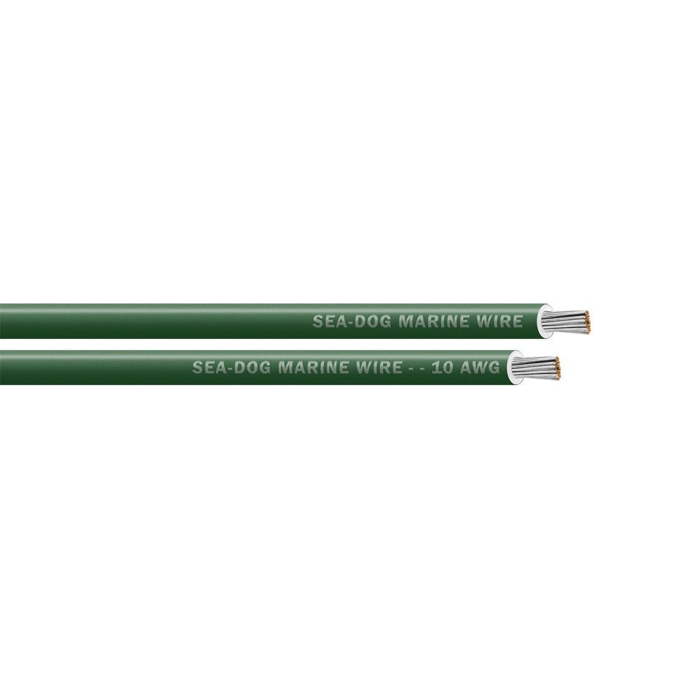 Sea - Dog 10 AWG Green Primary Wire - 25' [8010040] - Houseboatparts.com