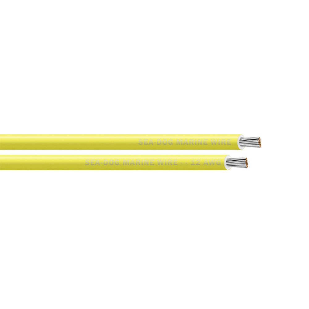 Sea - Dog 12 AWG Yellow Primary Wire - 25' [8012030] - Houseboatparts.com