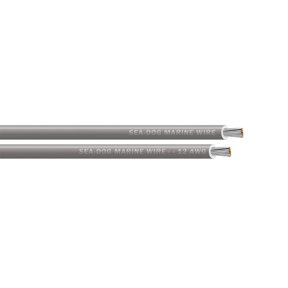 Sea - Dog 12 AWG Grey Primary Wire - 100' [8012112] - Houseboatparts.com