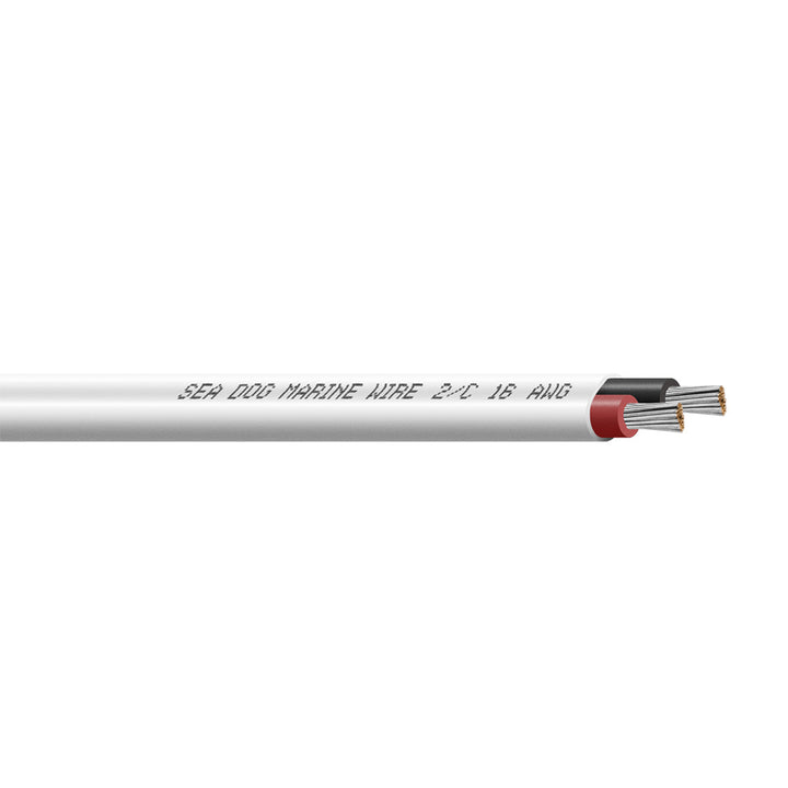 Sea - Dog 18/2 AWG Flat Duplex Wire - Red/Black - 100' [8018202] - Houseboatparts.com