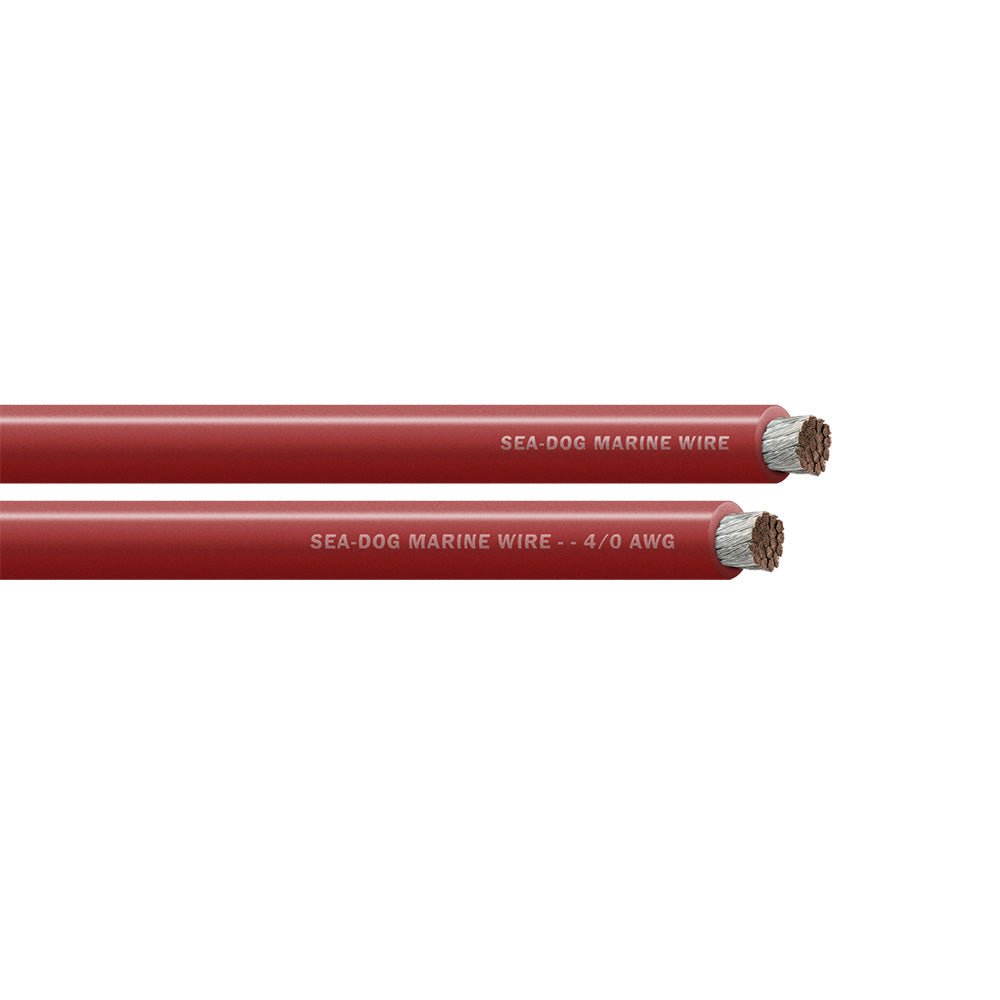 Sea - Dog 4/0 AWG Red Battery Cable - 100' [8041022] - Houseboatparts.com