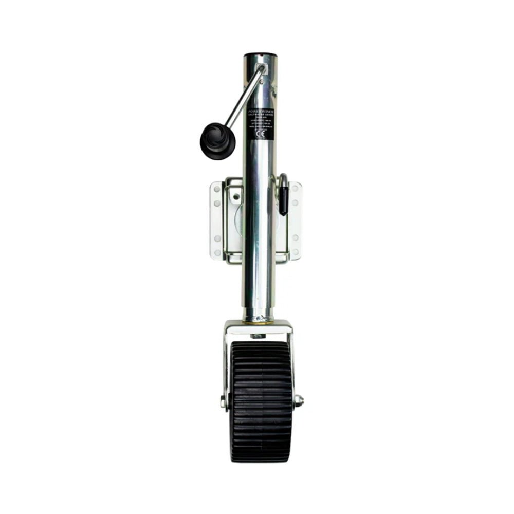 Powerwinch Saltwater Series Jack - 1500lb, Bolt - On, Single Wheel Wide, Zinc 500+ HR Salt Spray [21600 - J - 1500 - B1W - Z - R] - Houseboatparts.com