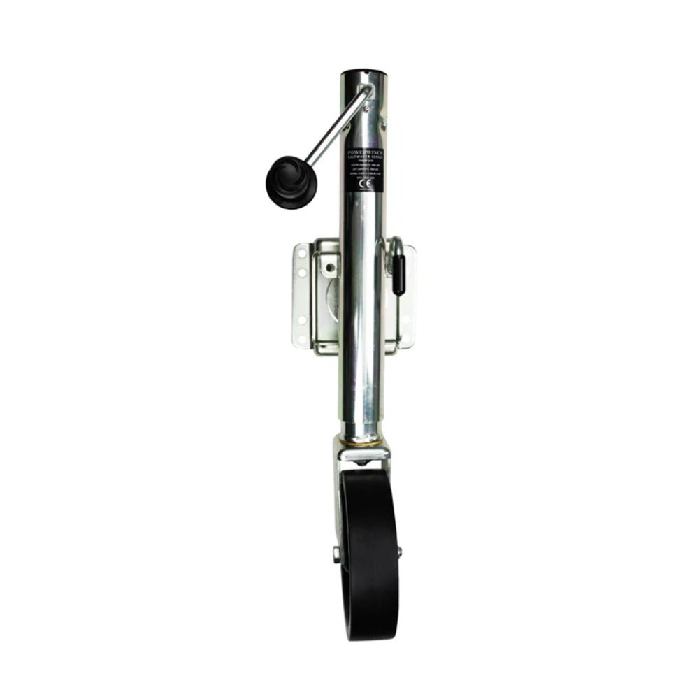 Powerwinch Saltwater Series Jack - 1500lb, Weld - On, Single Wheel, Zinc 500+ HR Salt Spray [21600 - J - 1500 - B2 - Z - R] - Houseboatparts.com