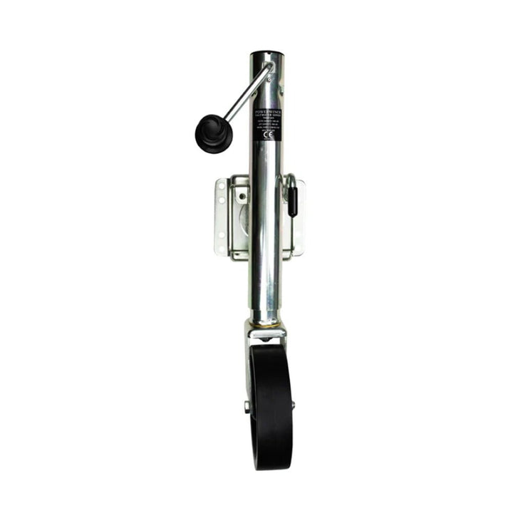 Powerwinch Saltwater Series Jack - 1500lb, Weld - On, Single Wheel, Zinc 500+ HR Salt Spray [21600 - J - 1500 - B2 - Z - R] - Houseboatparts.com