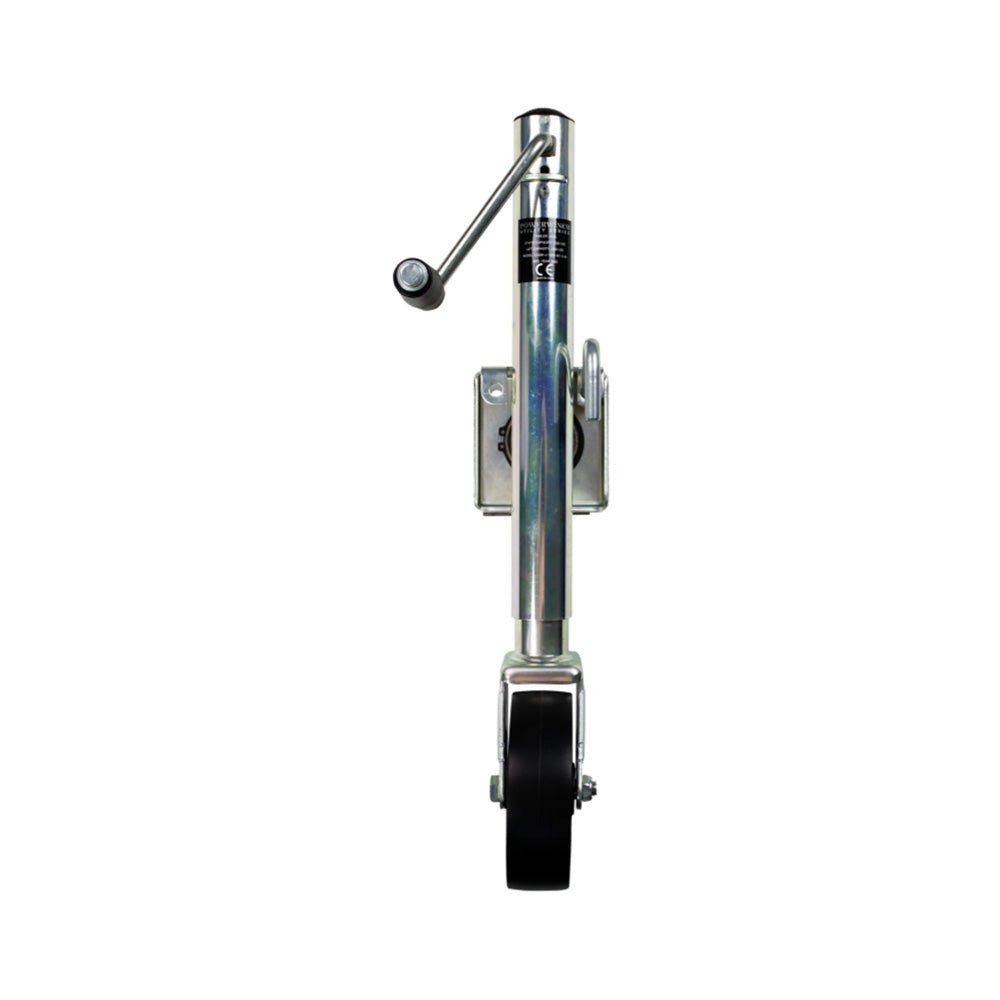 Powerwinch Utility Series Jack - 1000lb, Bolt - On, Single Wheel, Zinc [21500 - J - 1000 - B1 - Z - R] - Houseboatparts.com