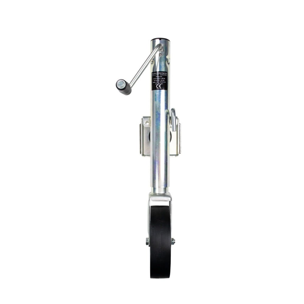 Powerwinch Utility Series Jack - 1500lb, Bolt - On, Single Wheel, Zinc [21500 - J - 1500 - B1 - Z - R] - Houseboatparts.com