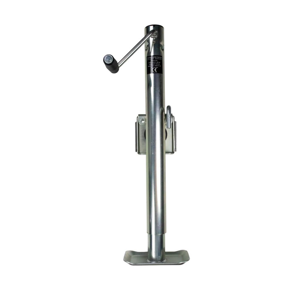 Powerwinch Utility Series Jack - 2500lb, Weld - On, Flat Plate, Zinc [21500 - J - 2500 - WF - Z - R] - Houseboatparts.com