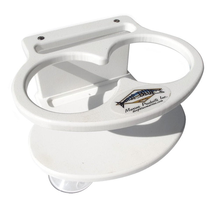 Deep Blue Marine Double Slim Can Drink Holder Cell Phone - White [DSD - CELL] - Houseboatparts.com