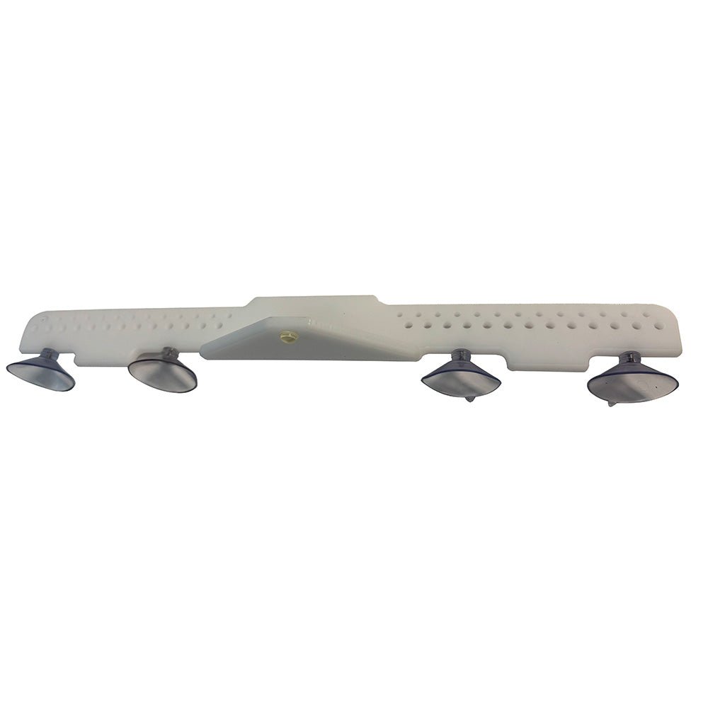 Deep Blue Marine 18" Acrylic Lure Rack - Suction Cup Mount - White [LR - 18] - Houseboatparts.com