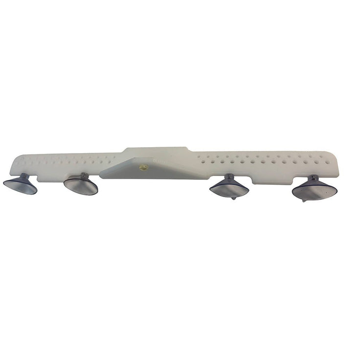 Deep Blue Marine 18" Acrylic Lure Rack - Suction Cup Mount - White [LR - 18] - Houseboatparts.com