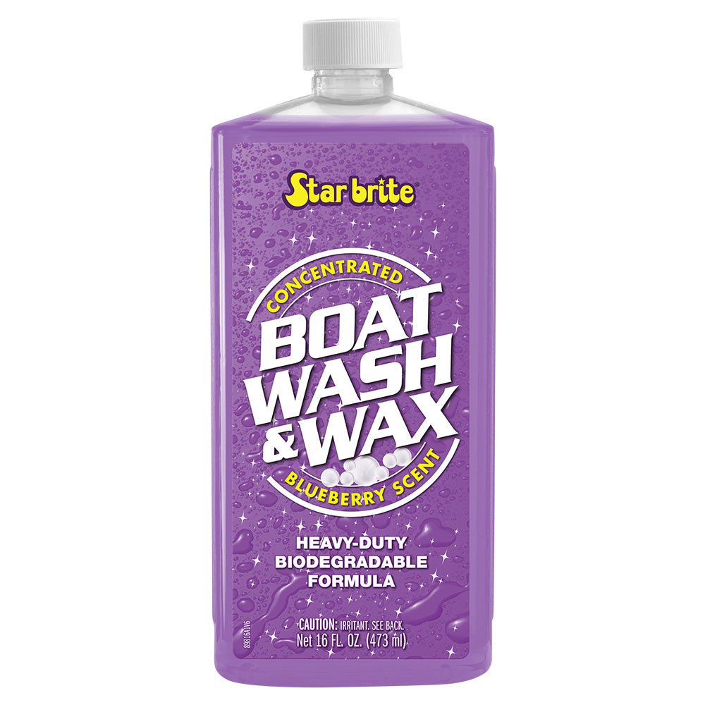 Star brite Boat Wash Wax - Heavy Duty Concentrate - Blueberry Scent - 16 oz [89816] - Houseboatparts.com