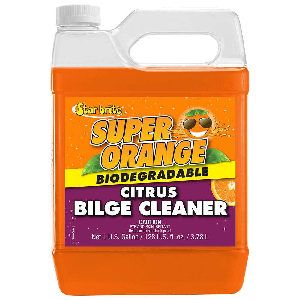 Star brite Super Orange Citrus Bilge Cleaner - Emulsifies Oil, Fuel - 1 Gallon [94400] - Houseboatparts.com